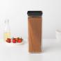 Brabantia Stackable Square Canister 2.5L Dark Grey Lid