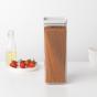 Brabantia Stackable Square Canister 2.5L Light Grey Lid