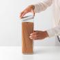 Brabantia Stackable Square Canister 2.5L Light Grey Lid