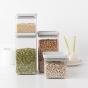 Brabantia Square Canister Set of 4 Light Grey