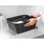 Brabantia Washing Up Bowl+Drying tray - Dark Grey