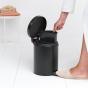 Brabantia Pedal Bin Recycle 2X2 Liter Matt Black