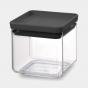 Brabantia Stackable SQ Canister 0.7L Dark Grey Lid