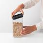 Brabantia Stackable Square Canister 1.6L Dark Grey Lid