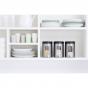 BRABANTIA Storage Canister with Window 1.4 Litre, Set of 3 - Matt Steel