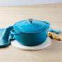 Chasseur Round French Oven 24cm | Mediterranean Blue