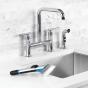 OXO Good Grips Steel Soap Dispensing Dish Brush