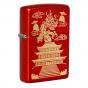 Zippo Eastern Dragon Design Metallic Red