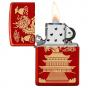 Zippo Eastern Dragon Design Metallic Red