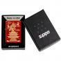 Zippo Eastern Dragon Design Metallic Red