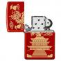 Zippo Eastern Dragon Design Metallic Red