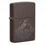 Zippo Mountain Design Brown Pocket Lighter