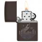Zippo Mountain Design Brown Pocket Lighter