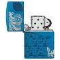 Zippo Armor® Polish Blue Skull Design