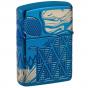 Zippo Armor® Polish Blue Skull Design