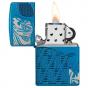 Zippo Armor® Polish Blue Skull Design