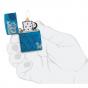 Zippo Armor® Polish Blue Skull Design