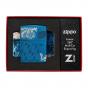Zippo Armor® Polish Blue Skull Design
