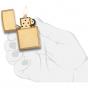 Zippo Woodchuck Birch Brushed Brass