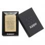 Zippo 29436 Armor High Polish Brass Lighter | Golden Cross