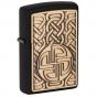 Zippo Norse Emblem Design Black Matte