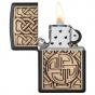 Zippo Norse Emblem Design Black Matte