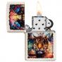 Zippo Tiger Design Mercury Glass Lighter