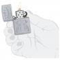 Zippo 205 Butterfly & Wolf Design
