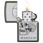 Zippo Skull Page Design Green Matte