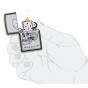 Zippo Skull Page Design Green Matte
