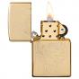 Zippo Fisherman Design High Polish Brass
