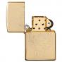 Zippo Fisherman Design High Polish Brass