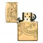 Zippo Red Eye Dragon Gold Plated Lighter