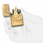 Zippo Red Eye Dragon Gold Plated Lighter