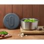 Zyliss Swift Dry Salad Spinner Stainless Steel | Large