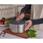 Zyliss Swift Dry Salad Spinner Stainless Steel | Large