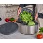 Zyliss Swift Dry Salad Spinner Stainless Steel | Large