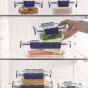 Lock & Lock Top Class Glass Container Set | 9 Piece