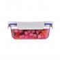 Lock & Lock Clear Glass Rectangle Container White | 160ml