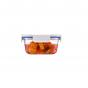 Lock & Lock Clear Glass Square Container White | 500ml