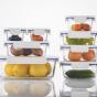 Lock & Lock Clear Glass Rectangle Container White | 630ml