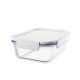 Lock & Lock Clear Glass Rectangle Container White | 1L