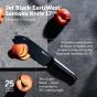 Furi Pro Jet Black East/West Santoku Knife | 17cm