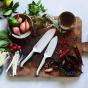 Furi Pro East/West Santoku Knife and Diamond Fingers Sharpener Set 3 Piece 