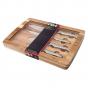 Furi Pro Acacia Knife Set 4 pcs | Cook 20cm, Santoku 13cm, Paring 9cm, Utility 
