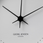 Georg Jensen Koppel Wall Clock 22cm with White Dial | Stainless Steel