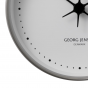 Georg Jensen Koppel Wall Clock 22cm with White Dial | Stainless Steel