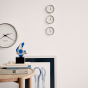 Georg Jensen Koppel Wall Clock 22cm with White Dial | Stainless Steel