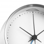 Georg Jensen Koppel Clock 10cm with Alarm and Holder | White