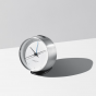 Georg Jensen Koppel Clock 10cm with Alarm and Holder | White